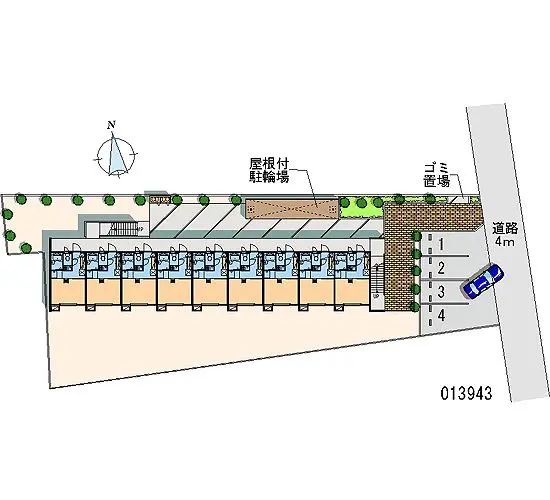 ★手数料０円★小金井市中町　月極駐車場（LP）